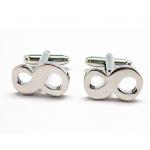 Silver Tone Infinity Love Forever Symbol Cufflinks.jpg